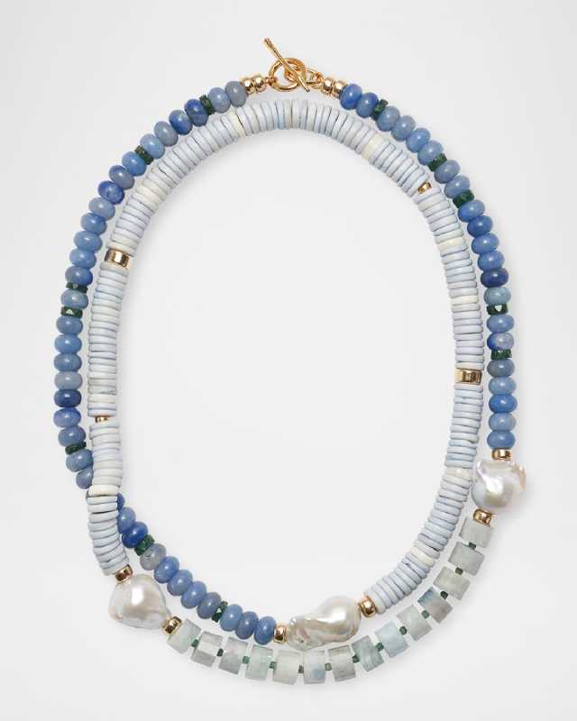 Cabana Necklace In Azure Sky